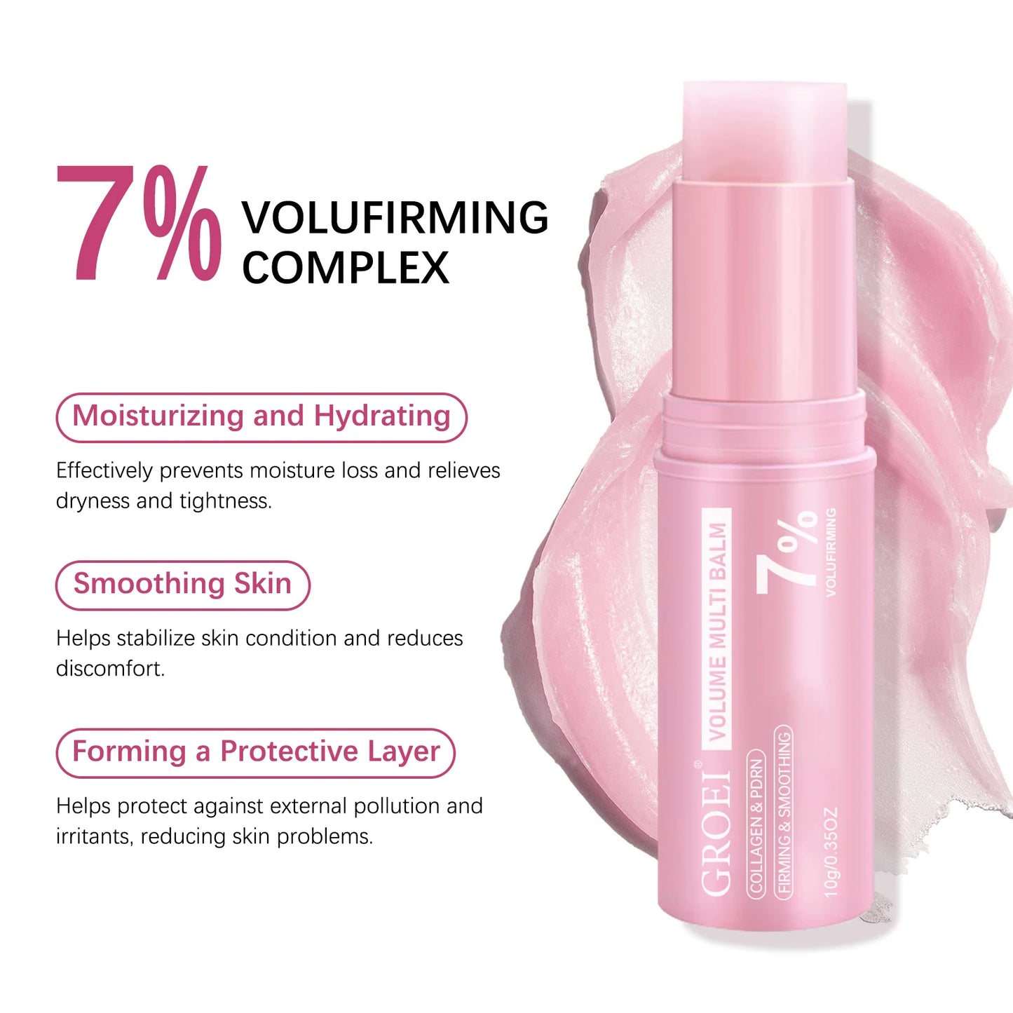 5PCS 10g Multi-Effect Moisturizing Cream Sticks – Collagen & PDRN Firming Hand Cream, Deep Hydration for Dry & Dull Skin