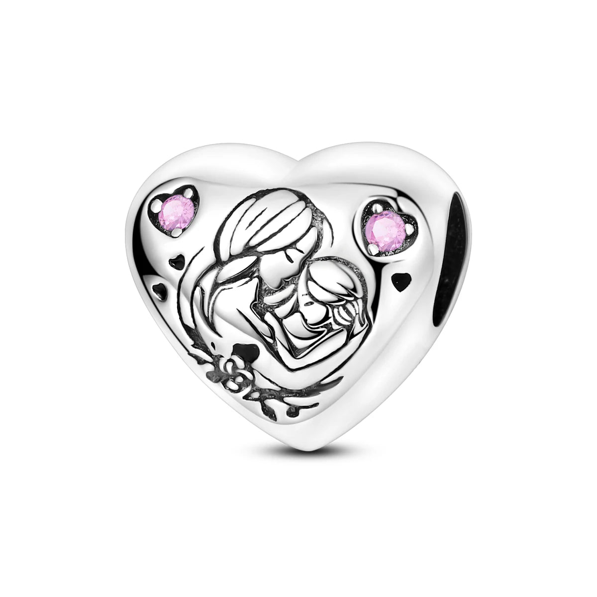 925 Sterling Silver Pink Ballet Girl Bow Pendant Charm Bead for Women – Elegant DIY Jewelry Making Charm for Bracelets & Necklaces