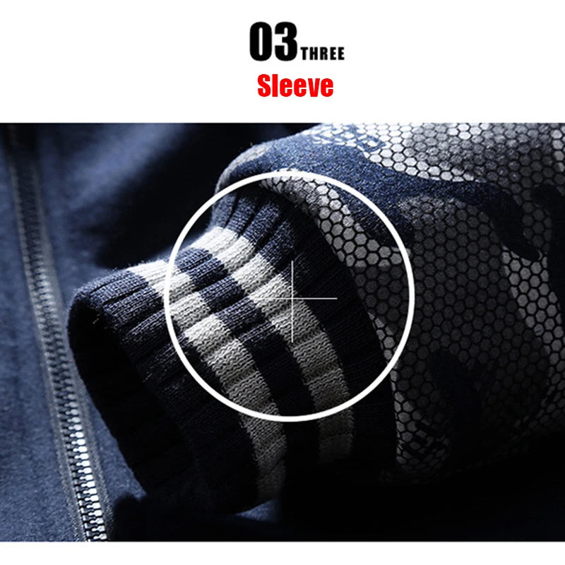 Men's Camo Fleece Winter Jacket