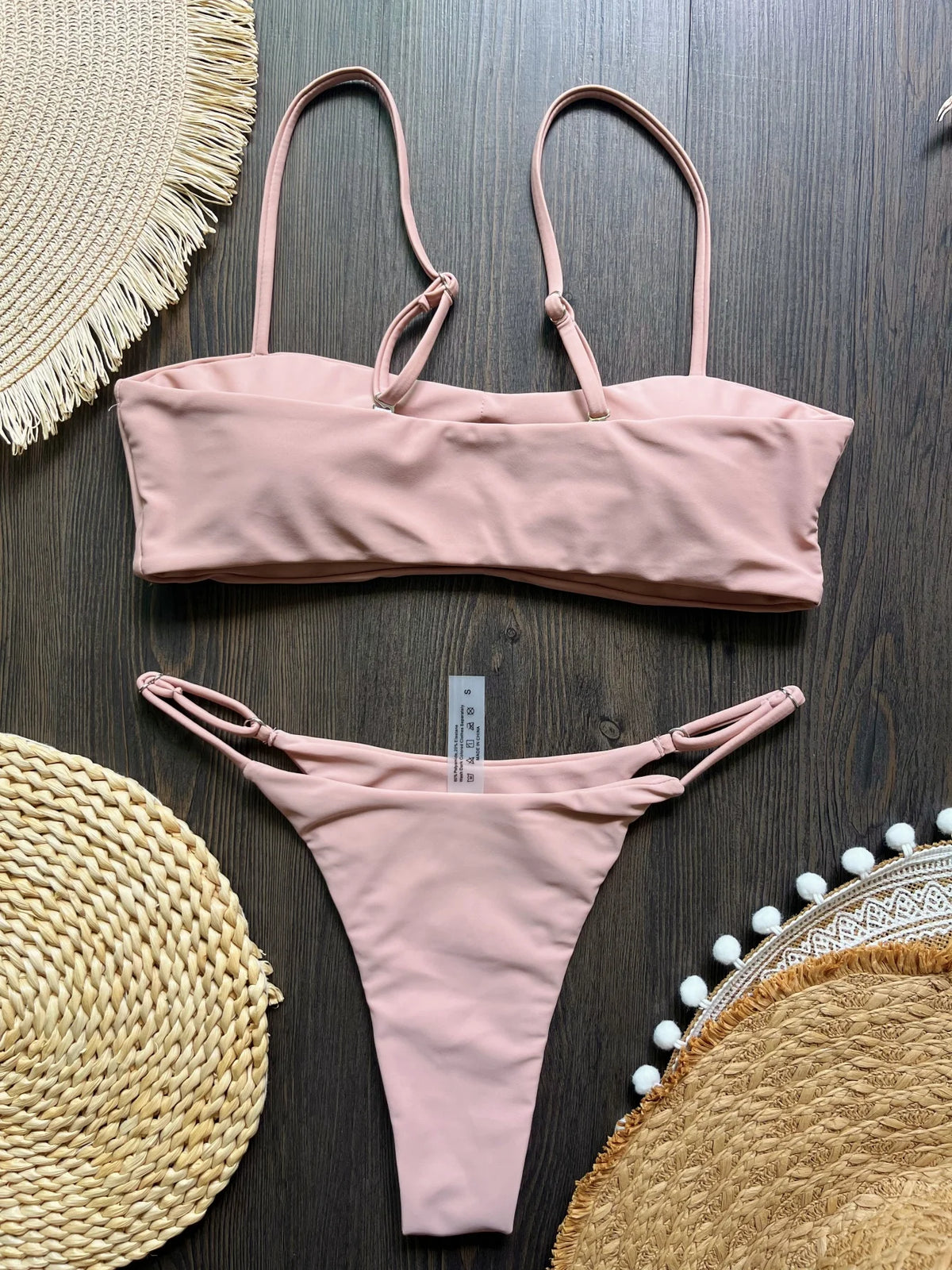 2025 Diamond Bikini Sexy Women Swimsuit Bandeau Biquini Push Up Swimwear Female Shiny Bathing Suits Floral Bodysuit Beachwear