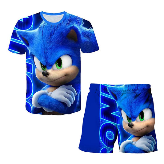 Boys’ Summer Sonic Graphic T-Shirt & Shorts Set