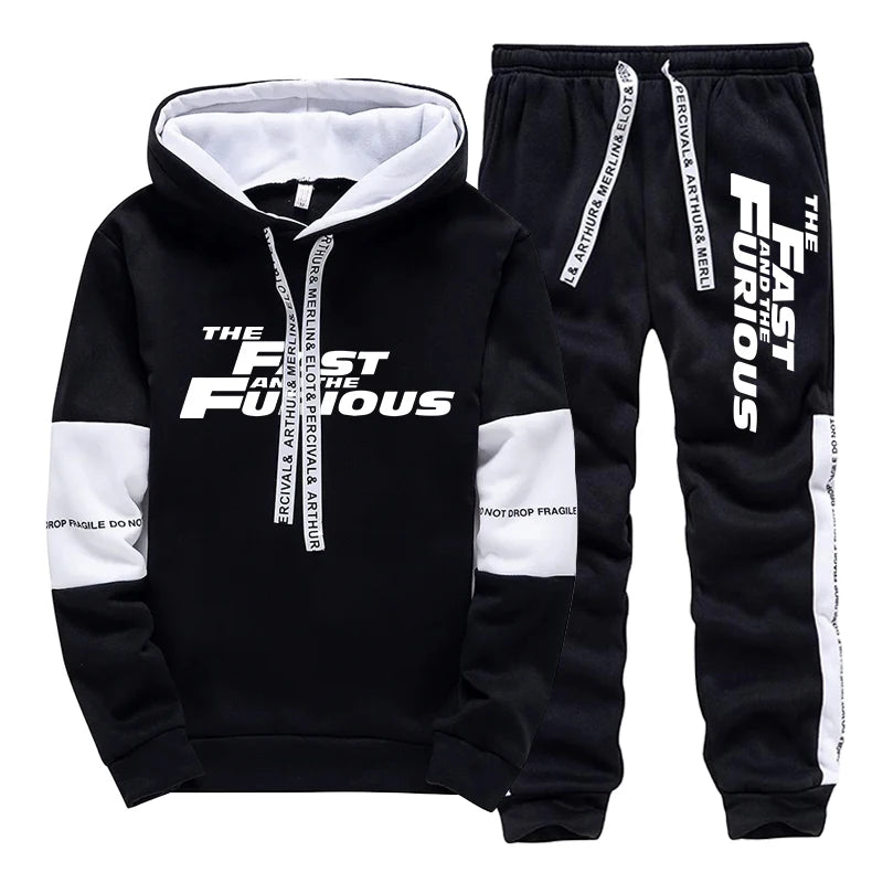 Men’s Patchwork Zip Tracksuit