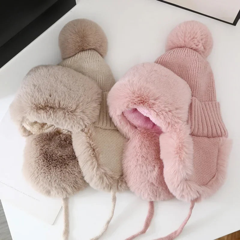 Women's Cozy Faux Fur Trapper Hat
