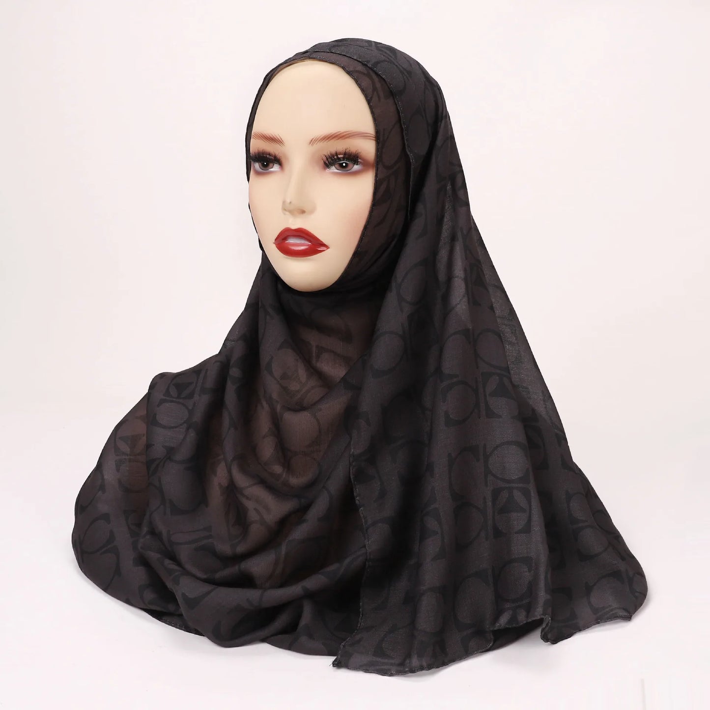 Women’s Leopard & Floral Print Bohemian Hijab Scarf