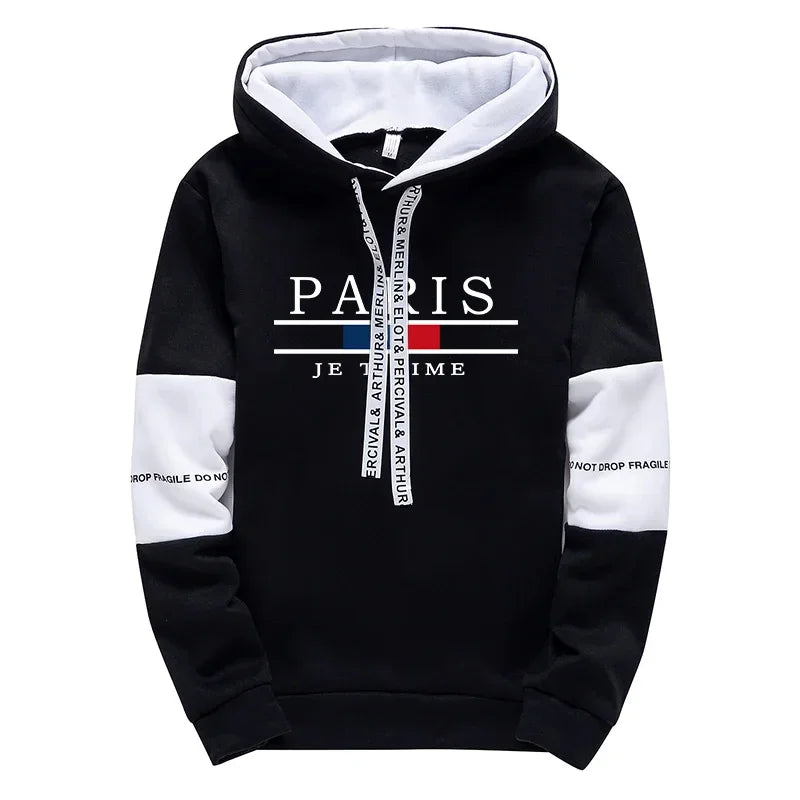 Man Hooded Sweatshirts Sweatpants Autumn Winter Daily Casual Sports Hoodies Jogger Pants Urban Fashion Streetwear Men's Clothes