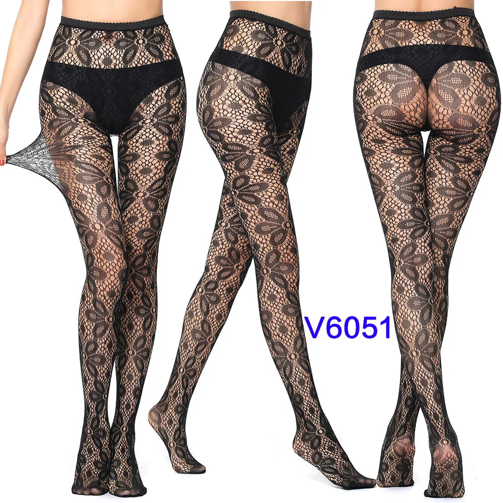 Women’s Sheer Geometric Pattern Tights