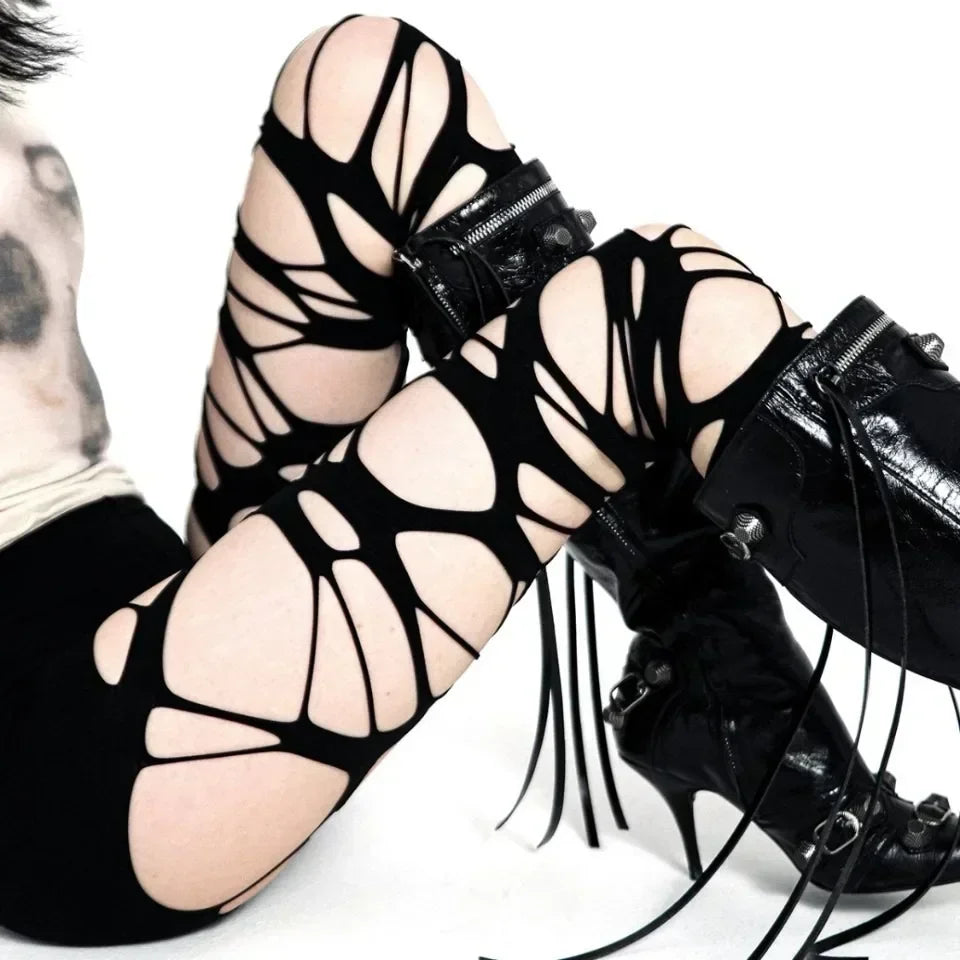 Women’s Sheer Geometric Pattern Tights