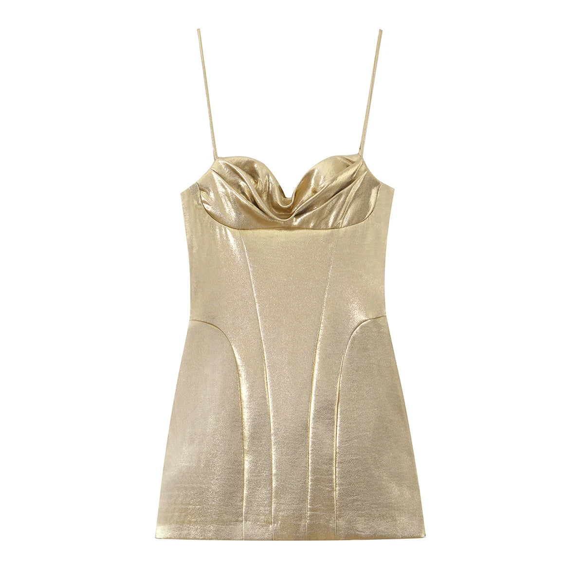 Women’s Sleek Zipper Mini Dress.