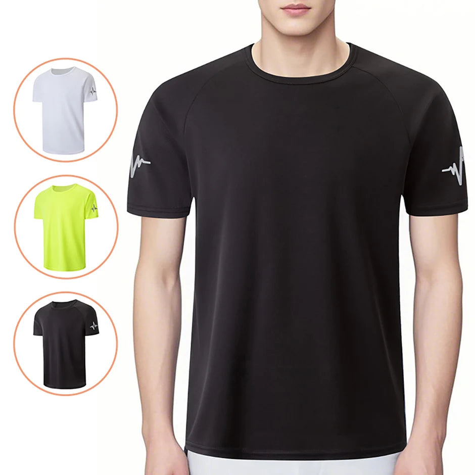 Men’s Quick-Dry Printed Sports T-Shirt