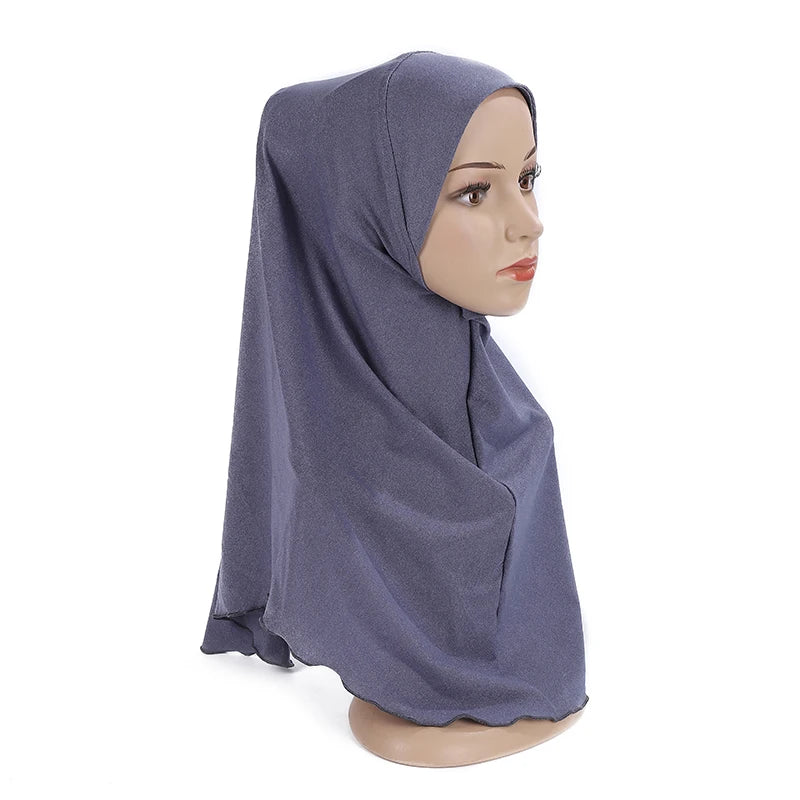 Girls’ Pull-On Amira Hijab Hat – Soft & Comfortable