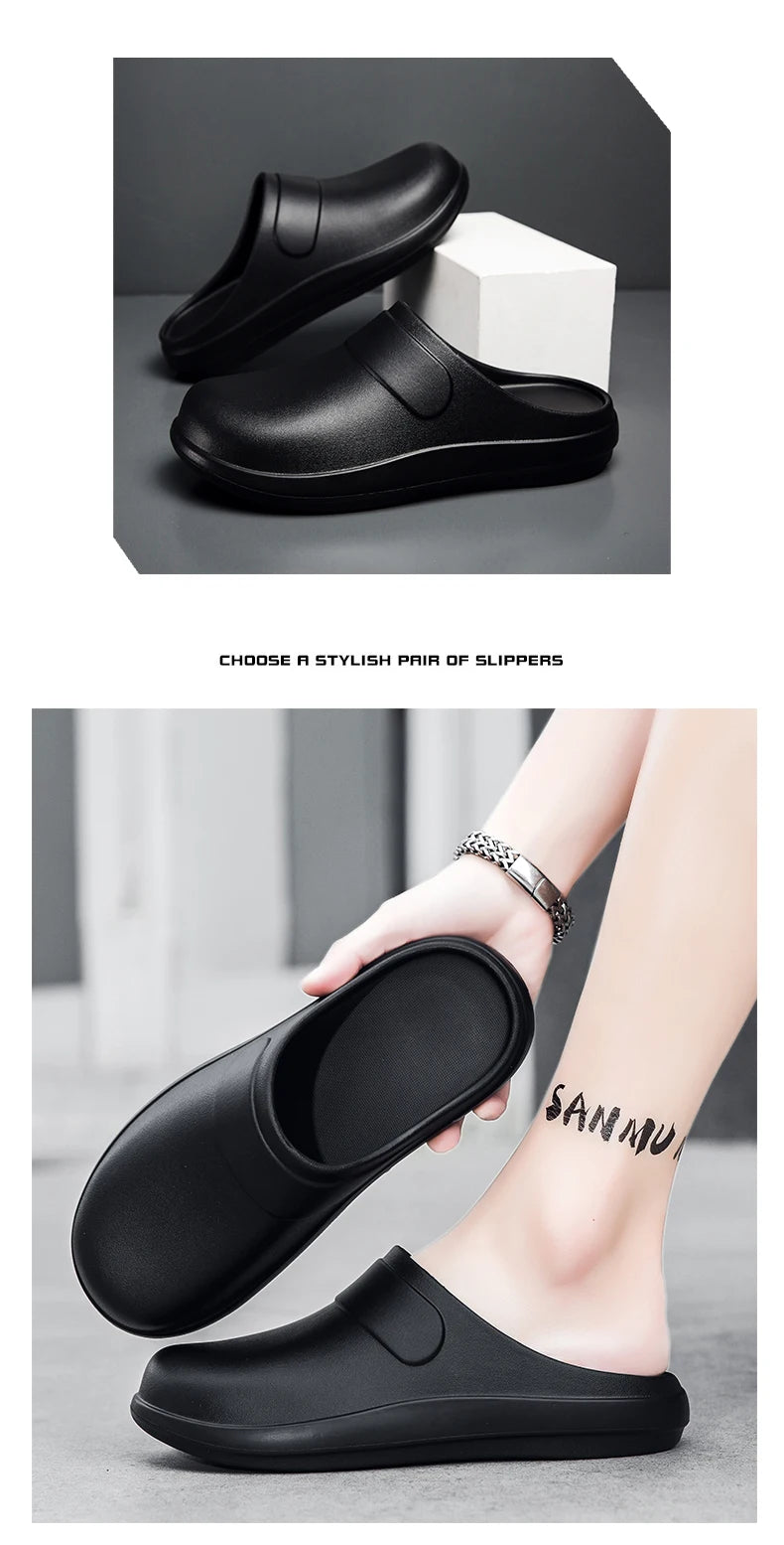 2026 Waterproof Chef Shoes Operating Room Slippers Protective Shoes for Men Women Non-Slip Silken Lab Shoes Doctor Work Shoes
