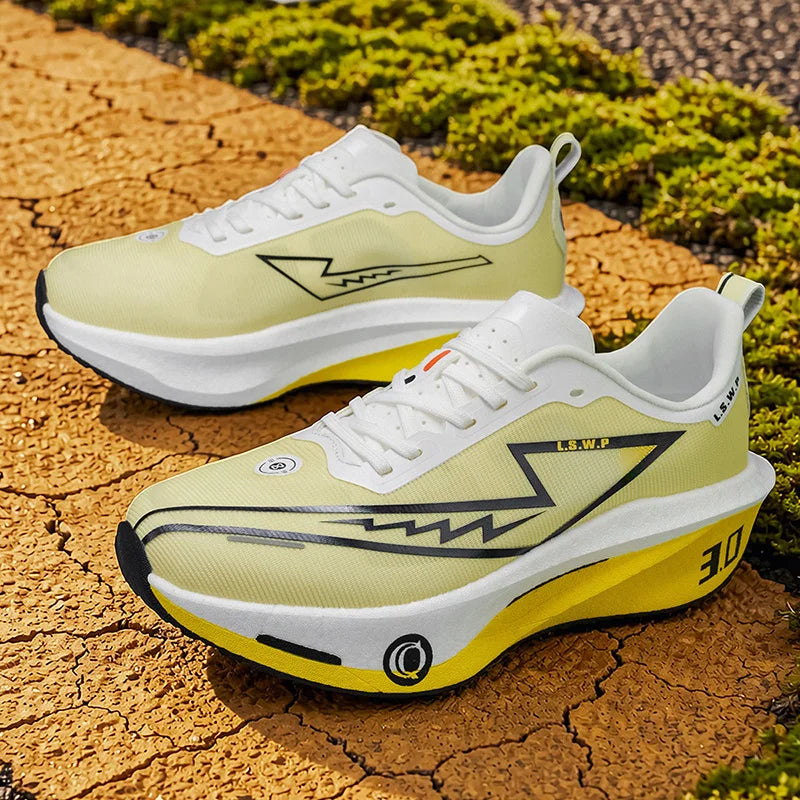 Men's Casual Sports Shoes, Soft-Soled Road Running Shoes, Lightweight, Breathable, Non-Slip, Wear-Resistant, Trendy and Versatile Daily Jogging Sneakers