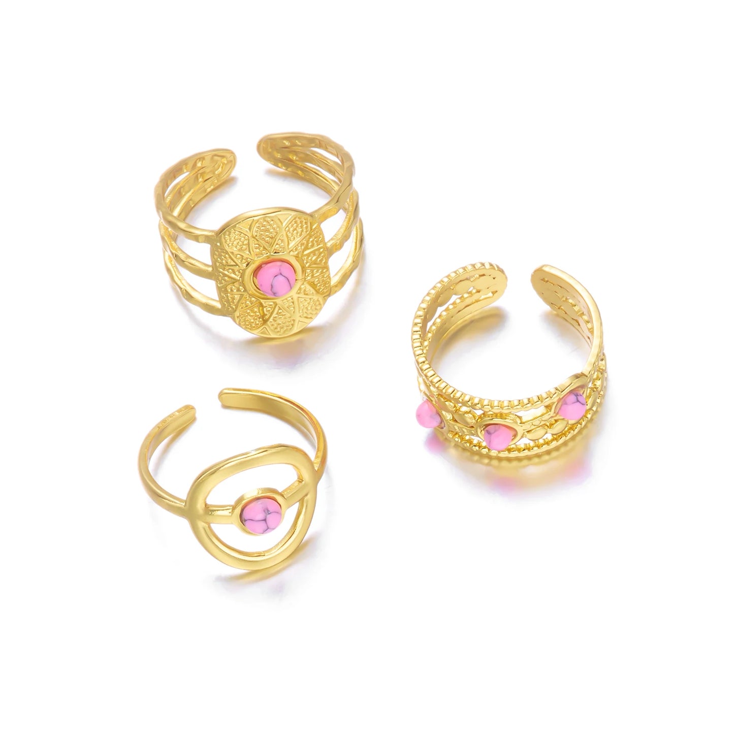 Women’s Stainless Steel Irregular Punk Statement Ring