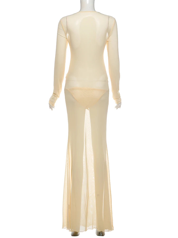 Women’s Patchwork Slim Maxi Dress