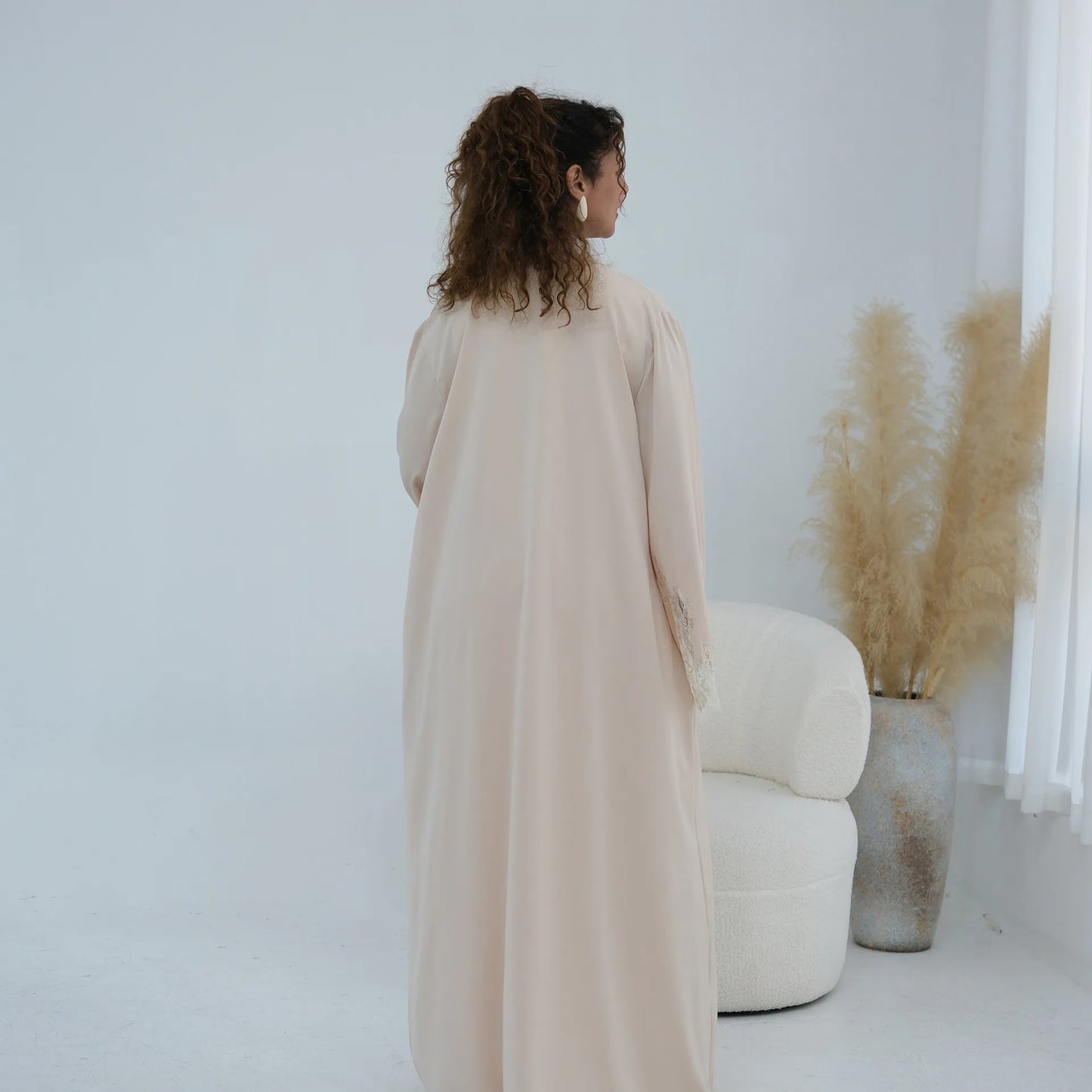 Luxury Floral Lace Abaya