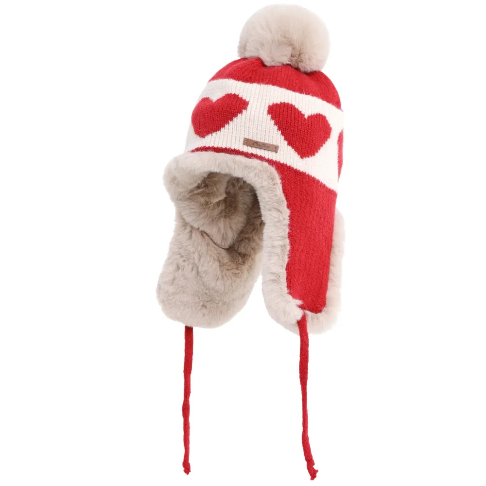 Women's Cute Pompom Winter Beanie