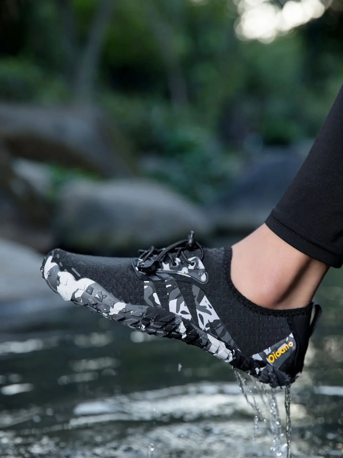 Oiaano Unisex Man Woman Shoes Anti-Non Slip Durable Black Water Barefoot Soft Sole Light Breathable Sport Outdoor Walk Running