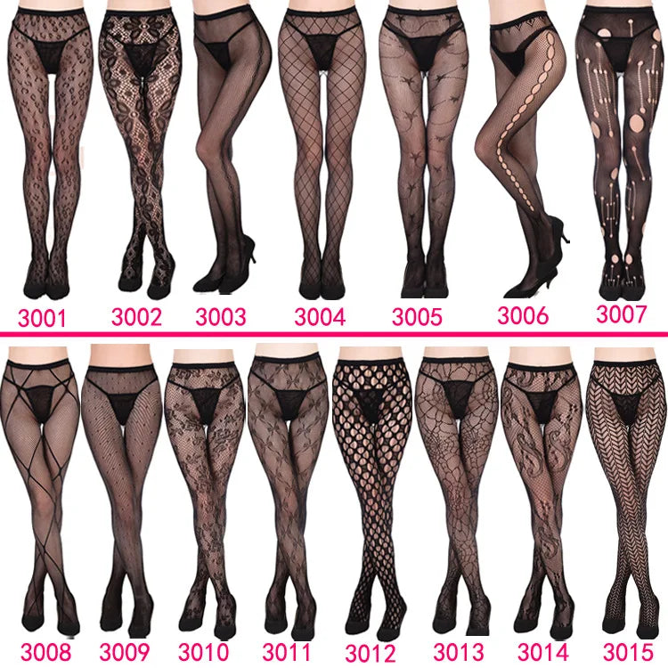 Women’s Sheer Geometric Pattern Tights