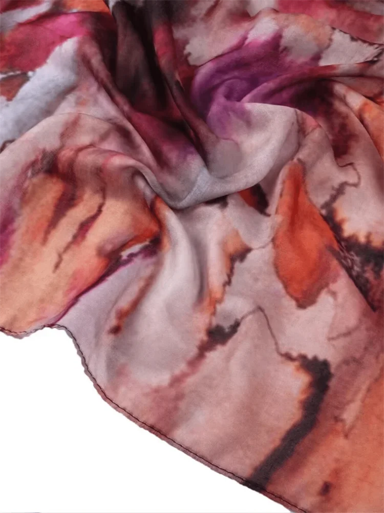 Women’s Leopard & Floral Print Bohemian Hijab Scarf