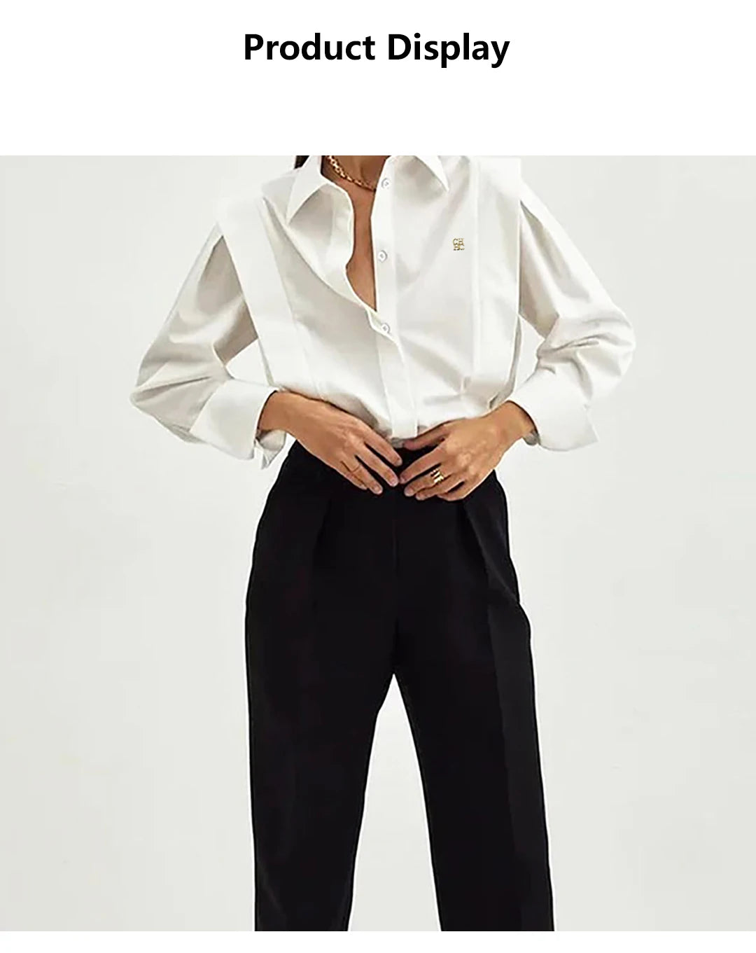 Women’s Classic V-Neck Button Top