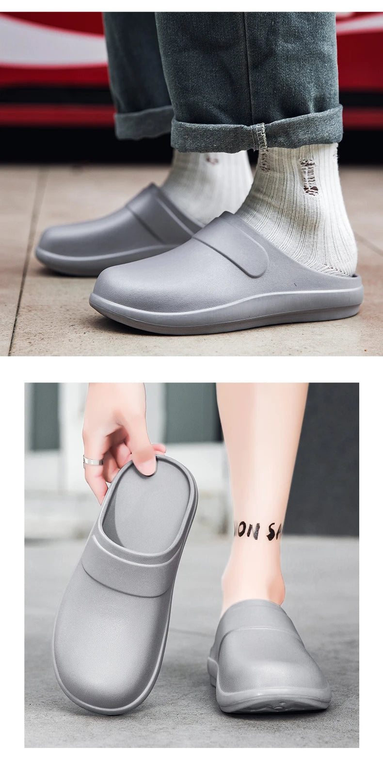 2026 Waterproof Chef Shoes Operating Room Slippers Protective Shoes for Men Women Non-Slip Silken Lab Shoes Doctor Work Shoes