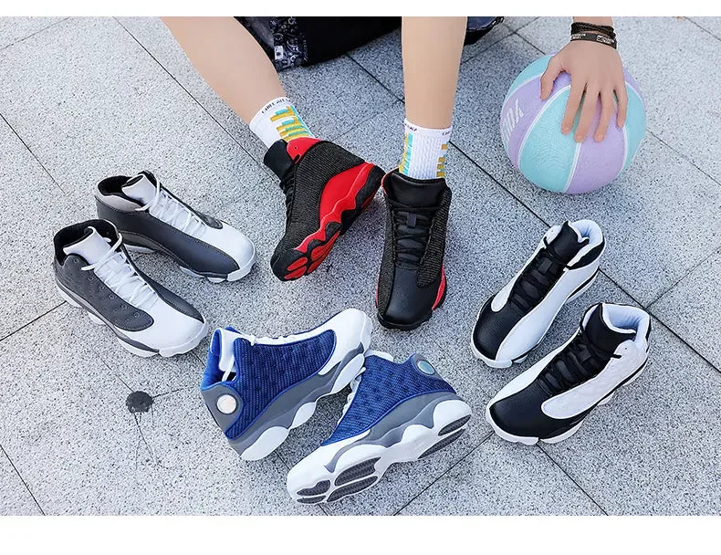 Unisex High-Top Basketball Training Shoes.