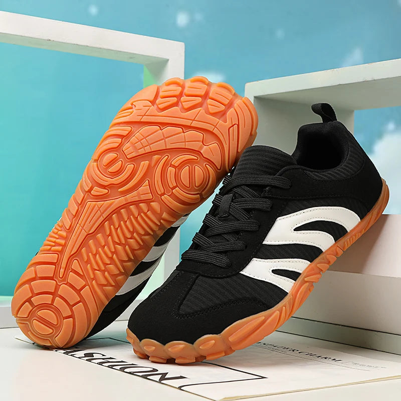 2026 Men's And Women's Toe Shoes Multifunctional Soft Sole Wide Last Shoes Walking Shoes Breathable Barefoot Casual Sports Shoes