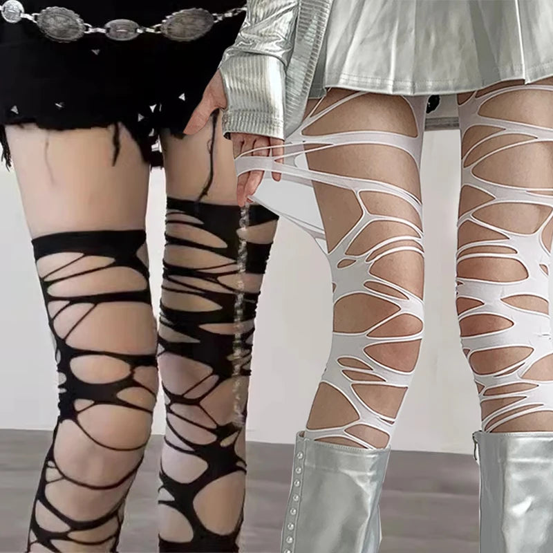 Women’s Sheer Geometric Pattern Tights