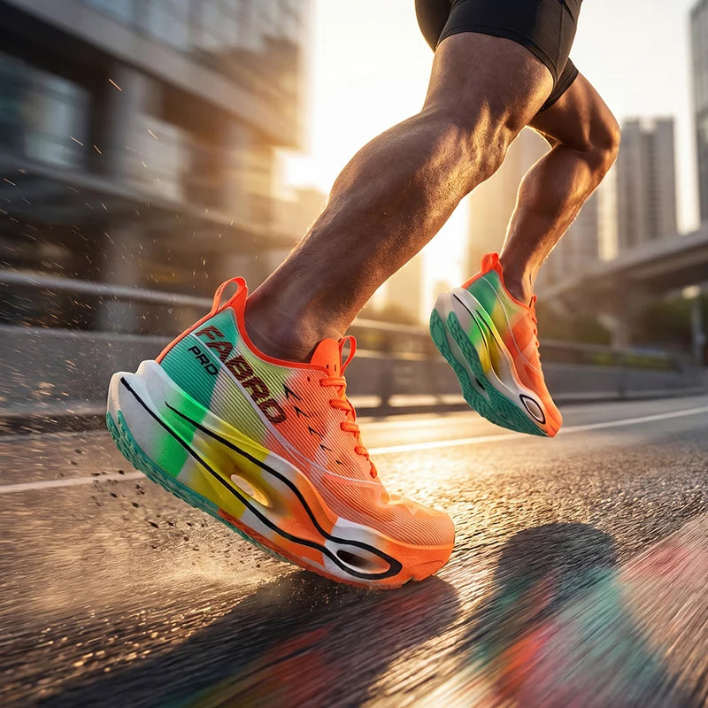 Running Shoes Men Carbon Board Marathon Speciality Sports Breathable Lightweight Women's Comfortable Athletic Sneakers
