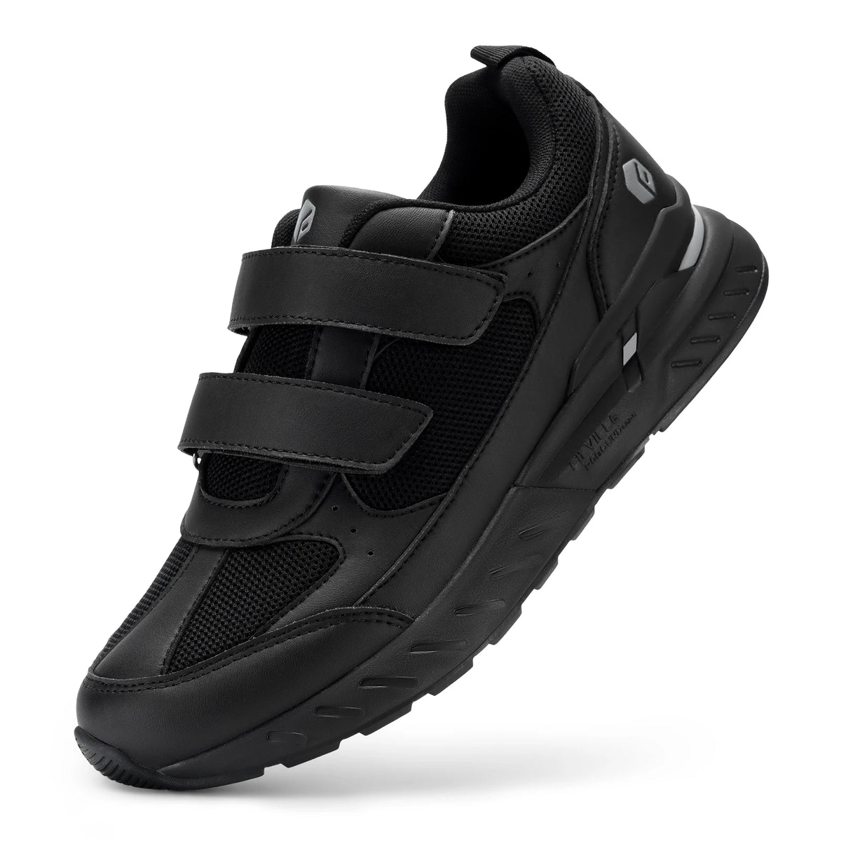 Men'S Athletic Shoes Wide Width With Adjustable Straps Low-Top Non-Slip Lightweight Running Shoe For Swollen Feet Arch Support