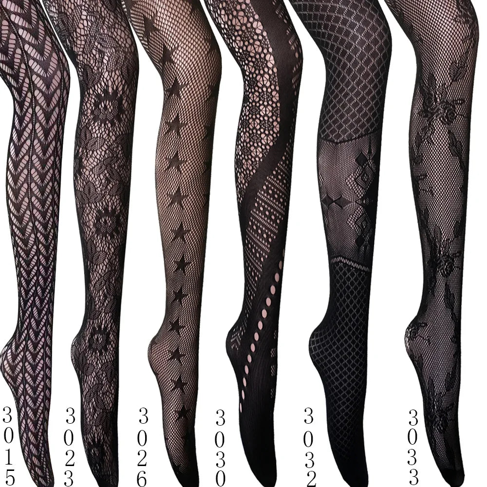 Women’s Sheer Geometric Pattern Tights