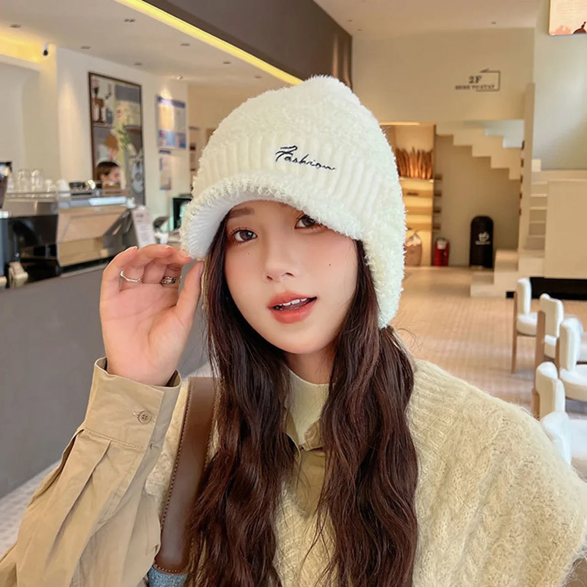 Winter Fur Warm Windproof Hat for Women Lei Feng Cap Fur Ear Flap Cap Thick Ear Protection Baseball Hats