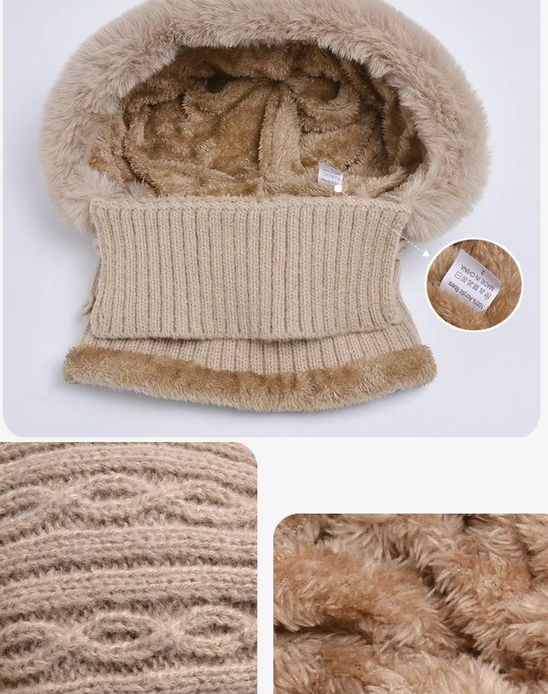 Women's Cozy Twist Knit Pompom Beanie