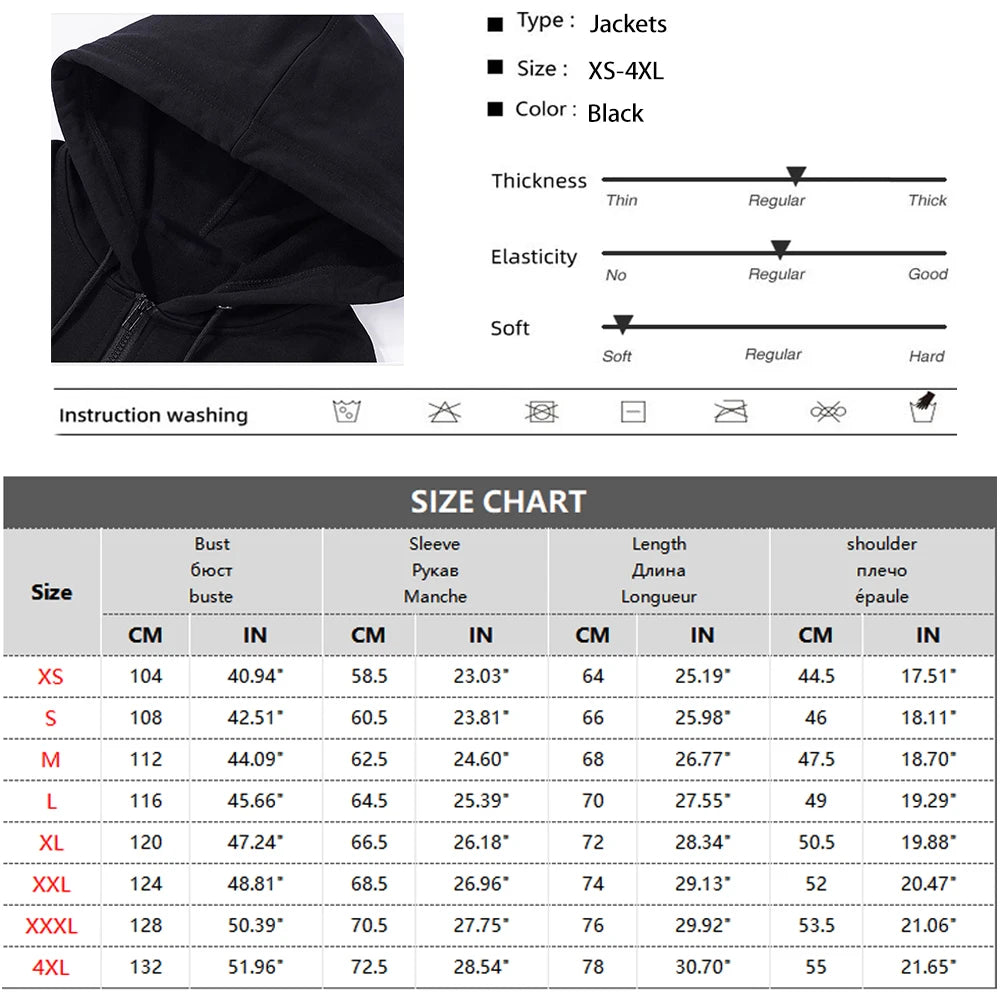 Men’s Casual Full-Zip Hoodie
