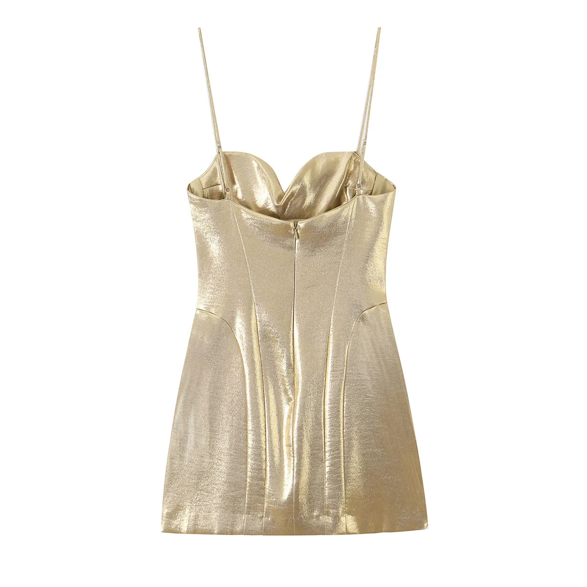 Women’s Sleek Zipper Mini Dress.