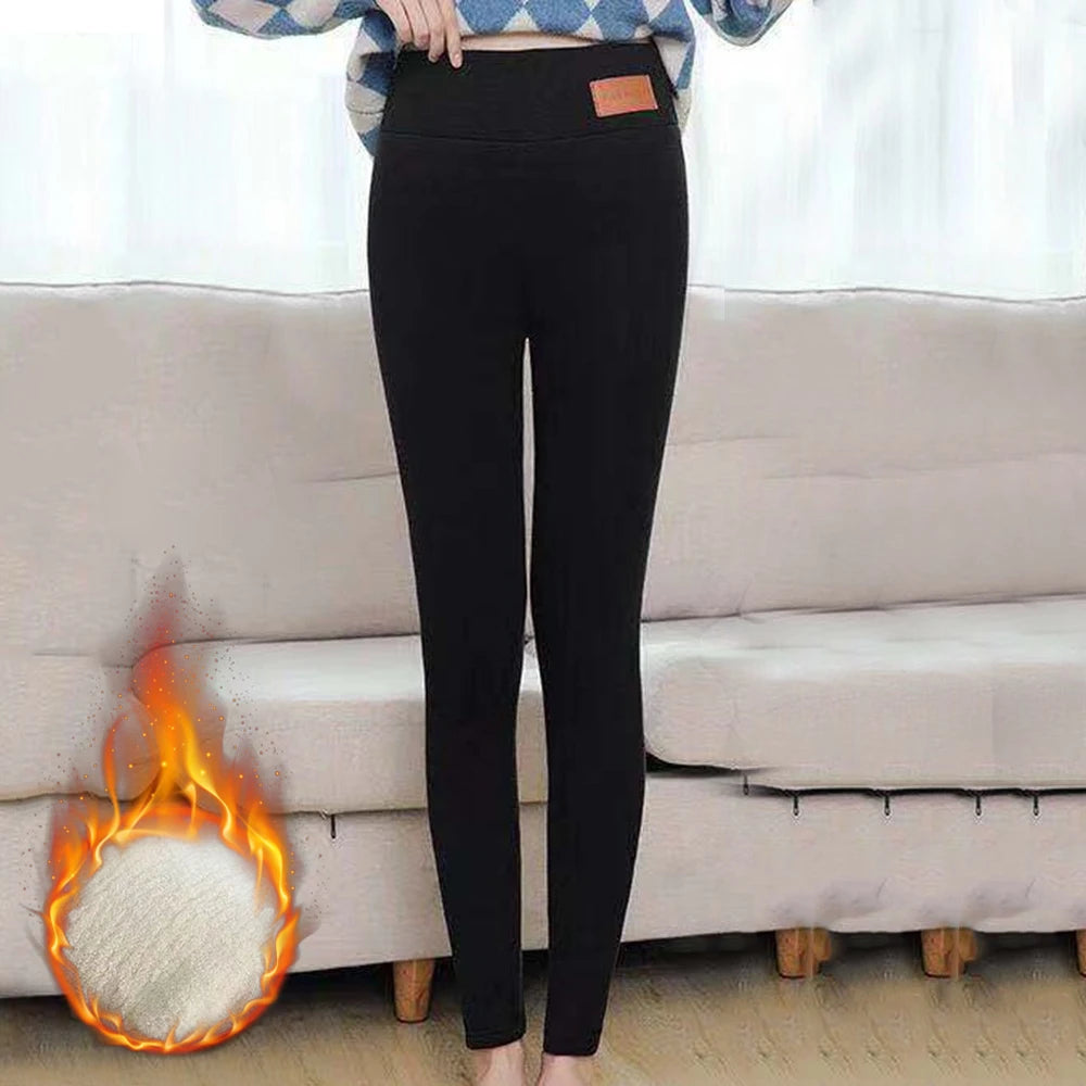 Women's Cozy Lamb Fleece Thermal Leggings