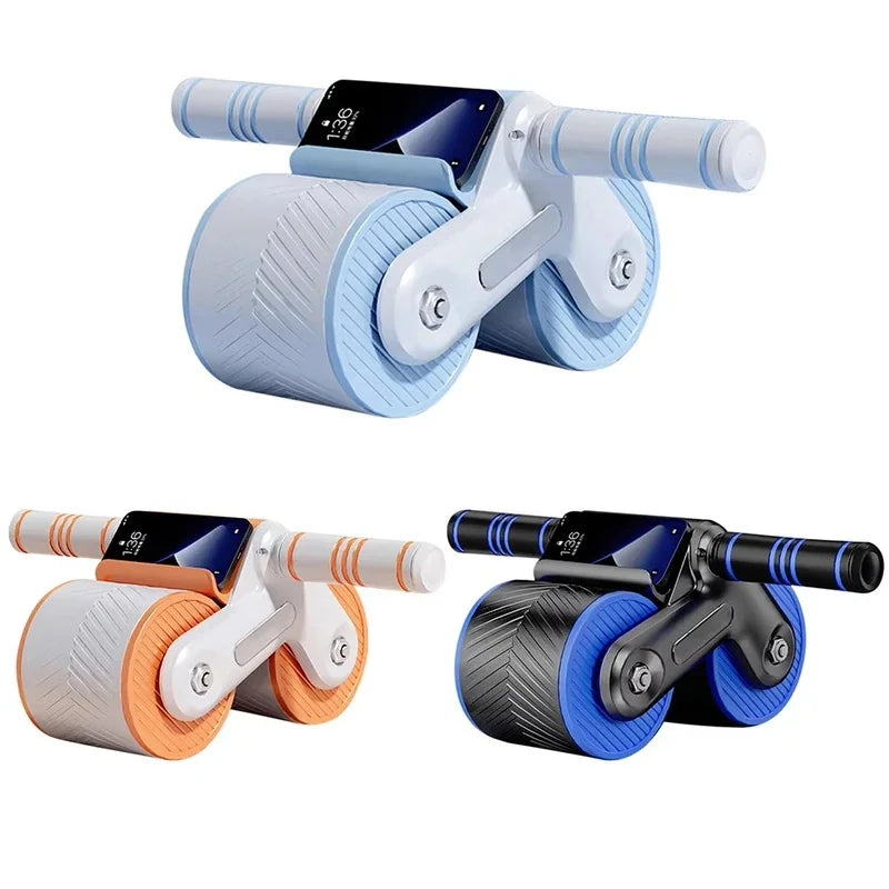 Auto-Rebound Double Wheel Ab Roller