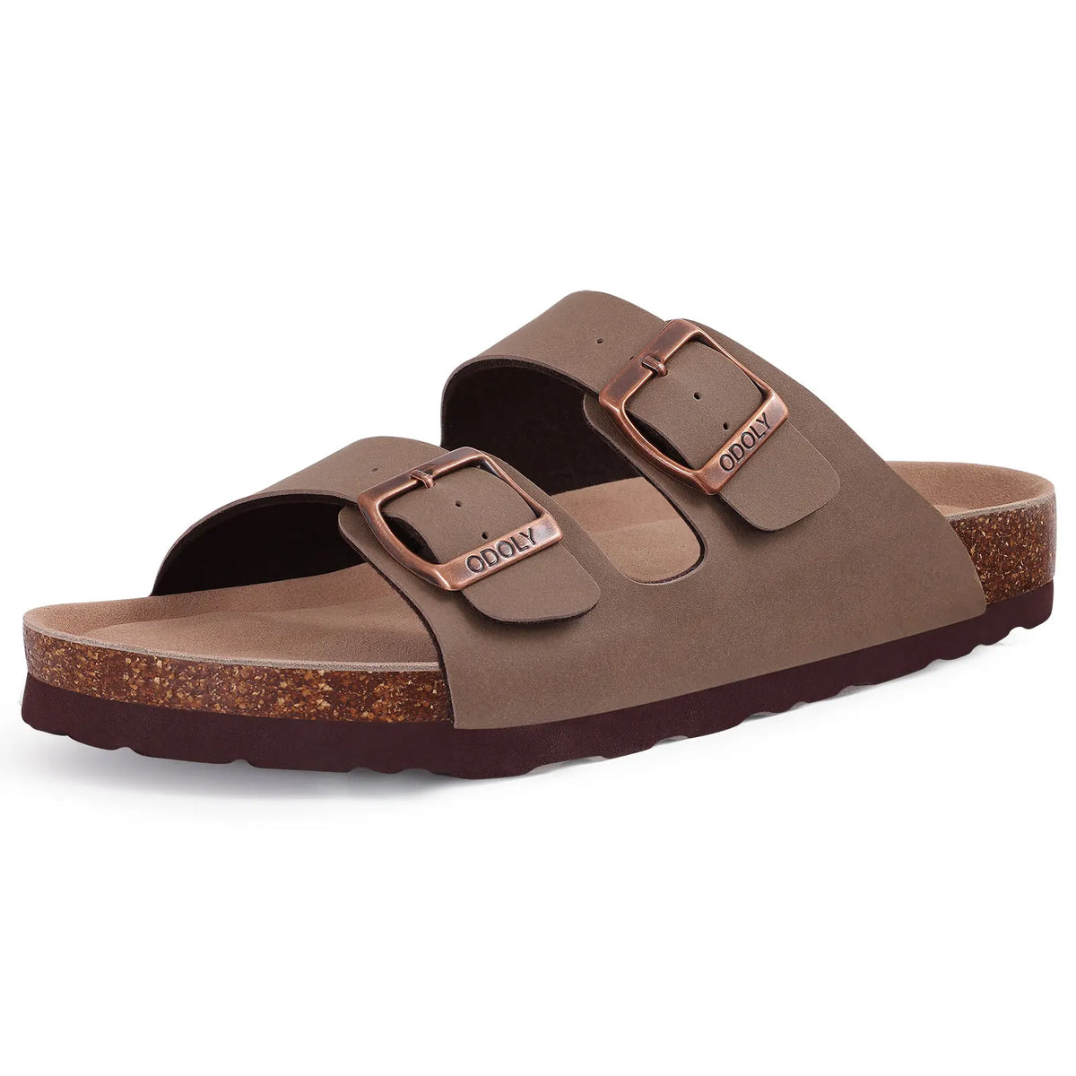 Bebealy Women's Cork Footbed Slide Sandal Summer Men Mules Fashion Women Clogs Slippers Outdoor Beach Sandals Adjustable Buckle