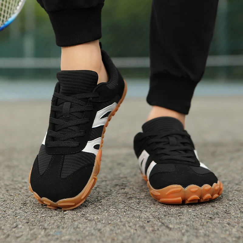 2026 Men's And Women's Toe Shoes Multifunctional Soft Sole Wide Last Shoes Walking Shoes Breathable Barefoot Casual Sports Shoes