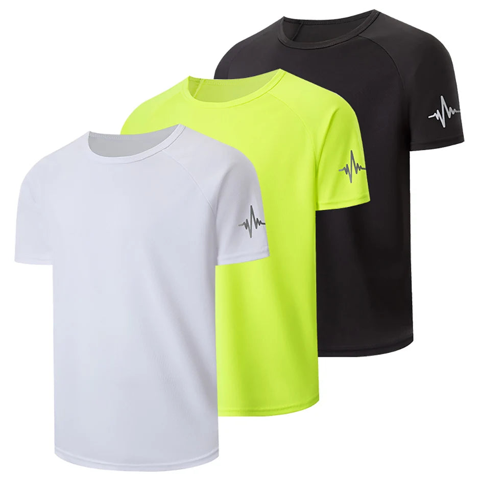 Men’s Quick-Dry Printed Sports T-Shirt