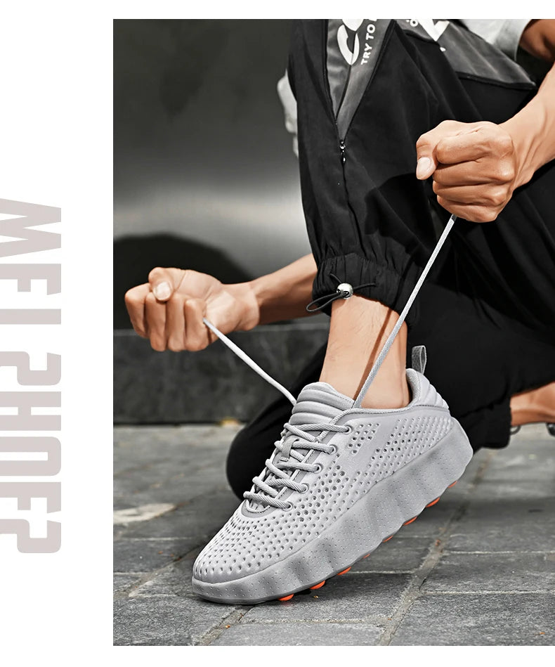 Men’s Breathable Platform Running Sneakers
