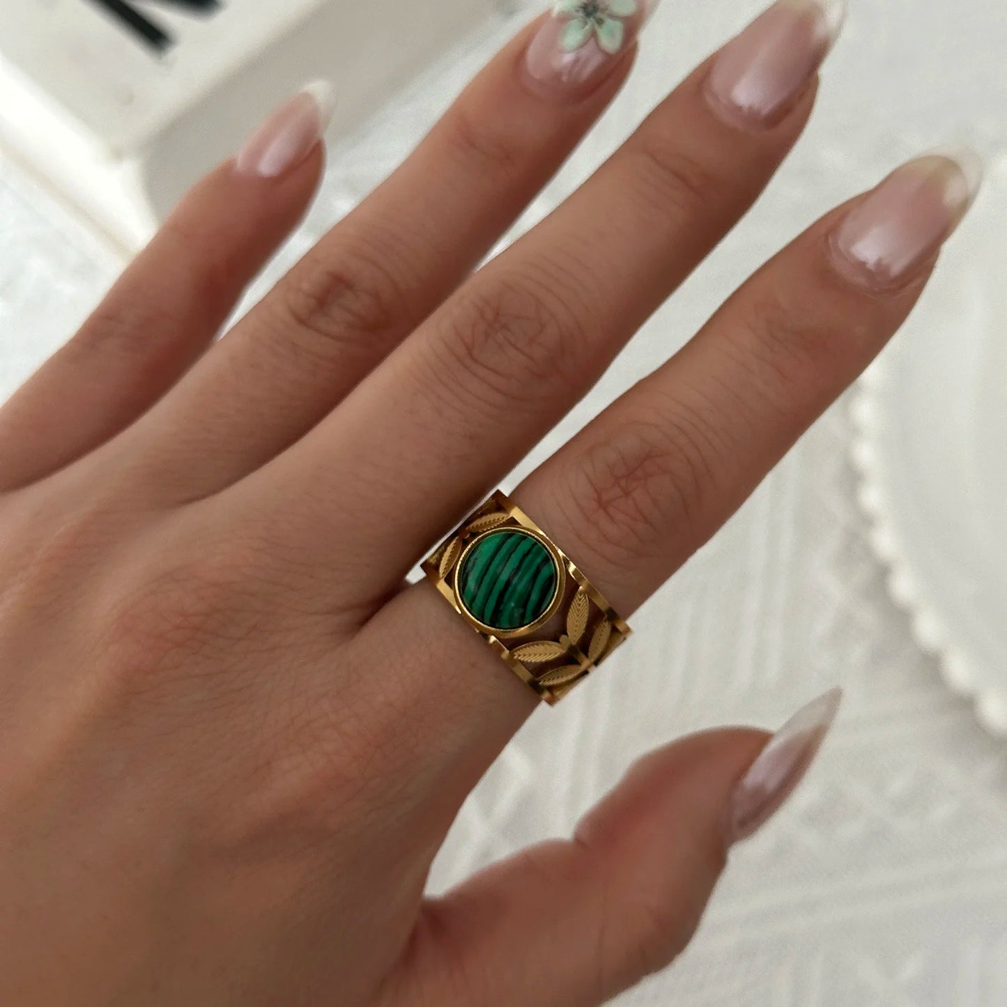 Women’s Stainless Steel Irregular Punk Statement Ring