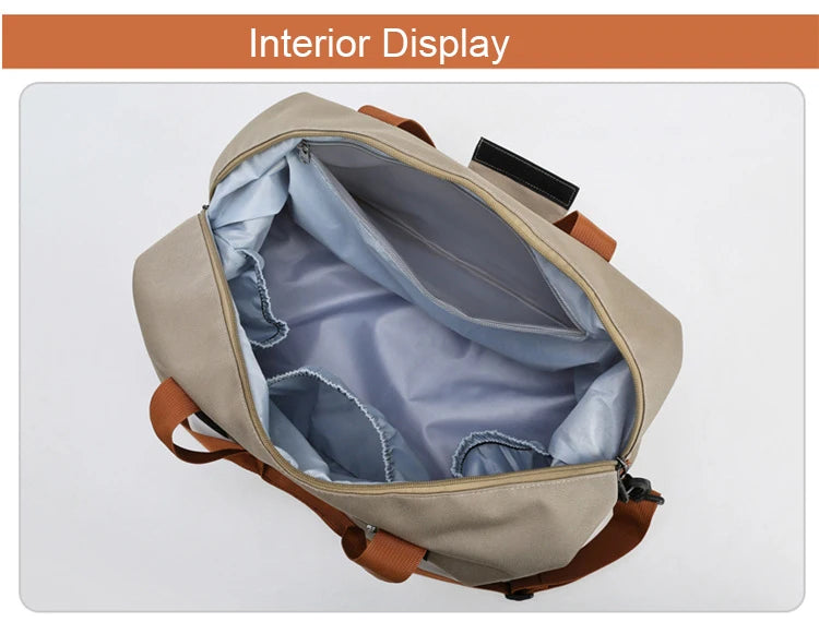 Travel Gym Duffle Bag – Portable Carry-On Weekender Shoulder & Crossbody Bag for Fitness, Sports and Short Trips