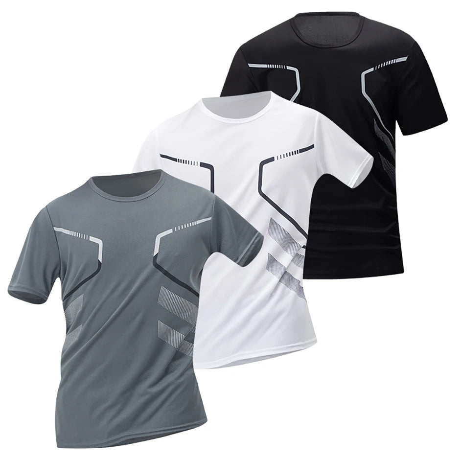 Men’s Quick-Dry Printed Sports T-Shirt