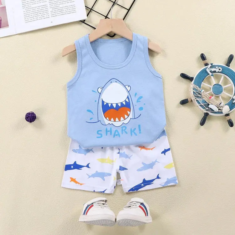 Kids’ Cotton Tank Top & Shorts Set