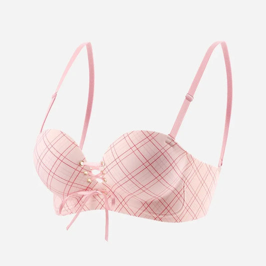 Pink Plaid Lift Bra