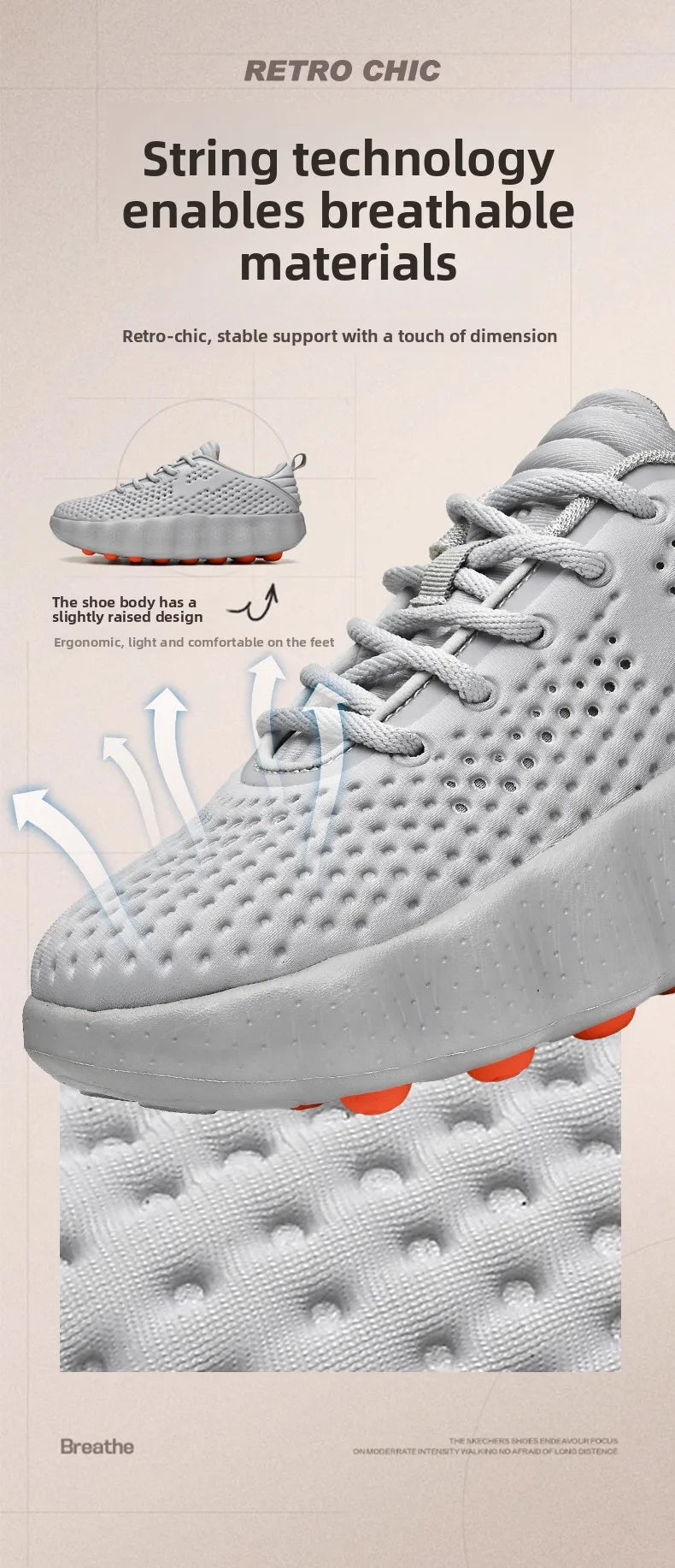 Men’s Breathable Platform Running Sneakers