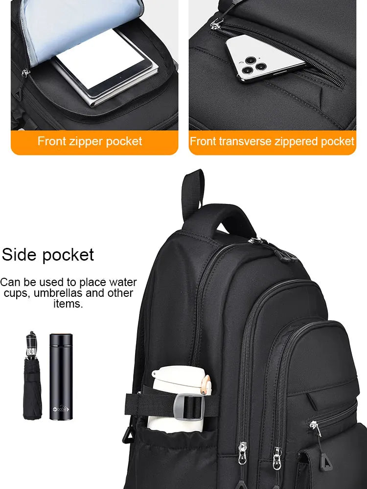 Unisex Oxford Casual Backpack with Laptop Compartment