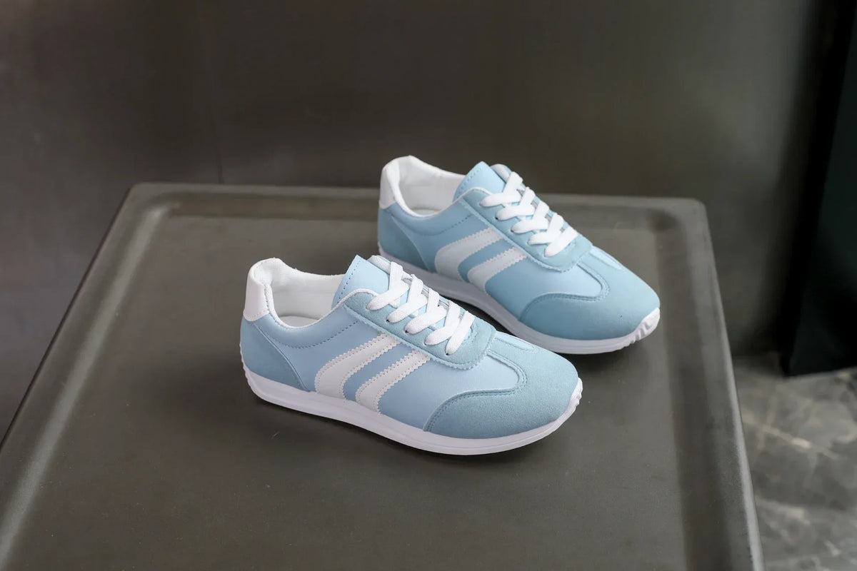 Women's Suede Casual Sneakers 2026 New Style Comfortable Non-slip Flat Lace-up Vulcanized Running Shoes Zapatos Mujer