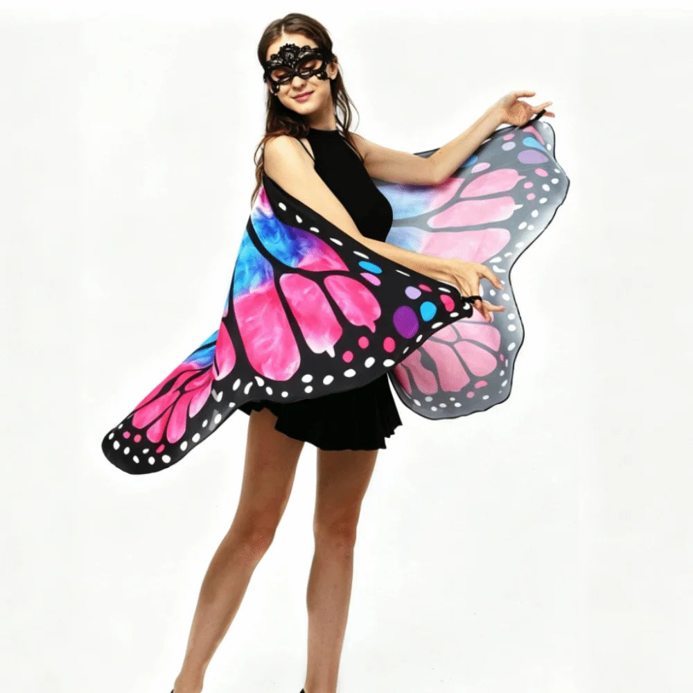 Rainbow Butterfly Fairy Wing Cape